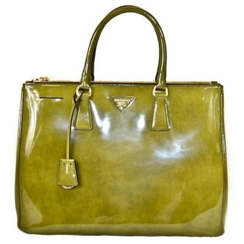 olive green prada bag.